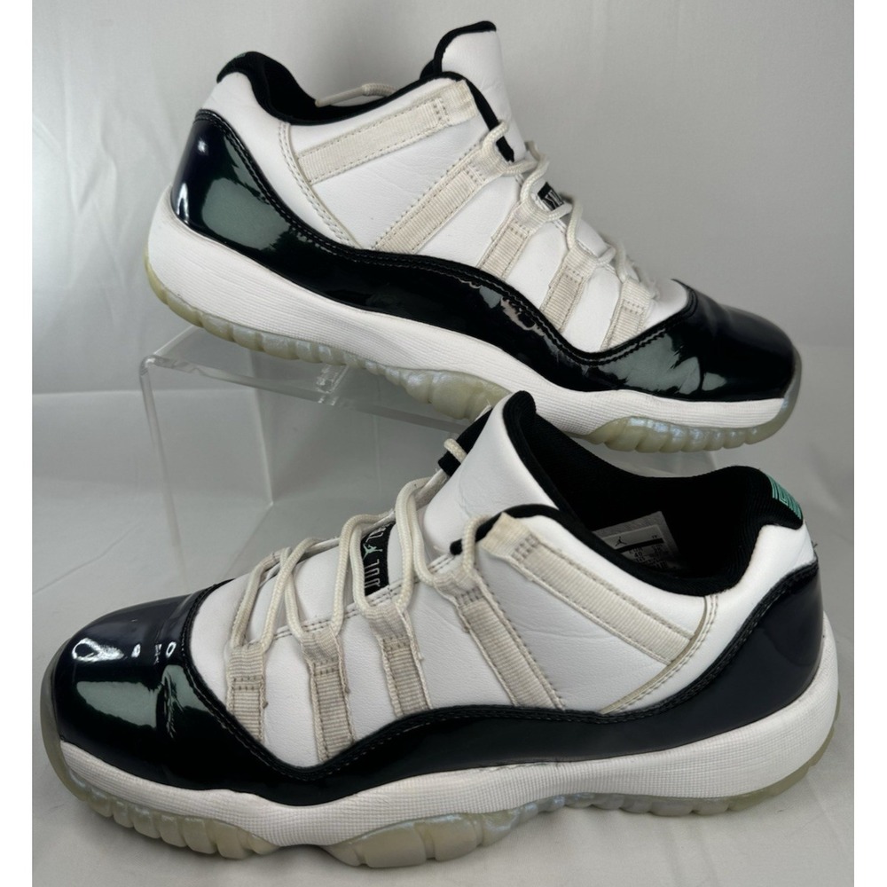 Nike Air Jordan 11 Retro Low Emerald/Black Iridescent 528896-145 Size 7Y Boys